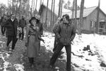 Певица Анне Вески в поселке Куанда на Байкало-Амурской магистрали, 1984 год