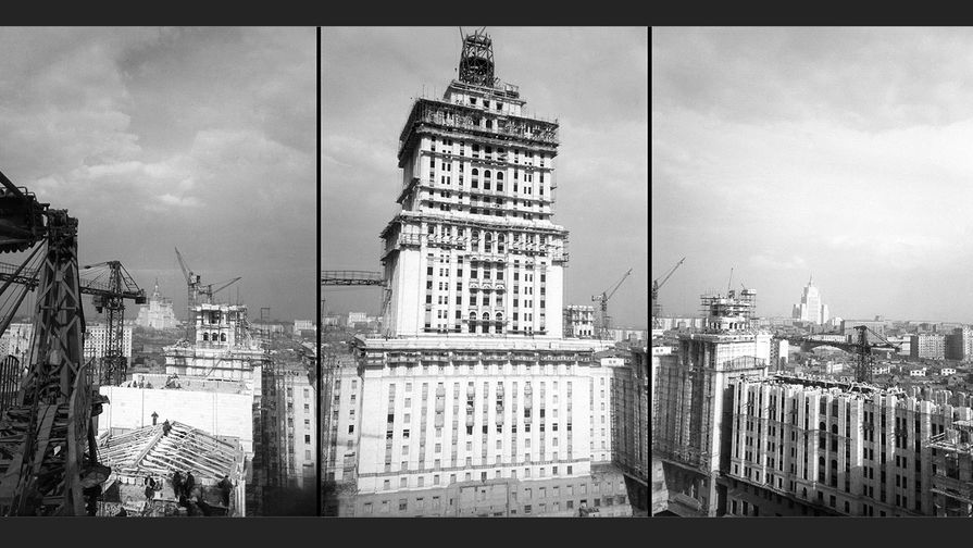 Строительство гостиницы &laquo;Украина&raquo;, 1953&nbsp;год 