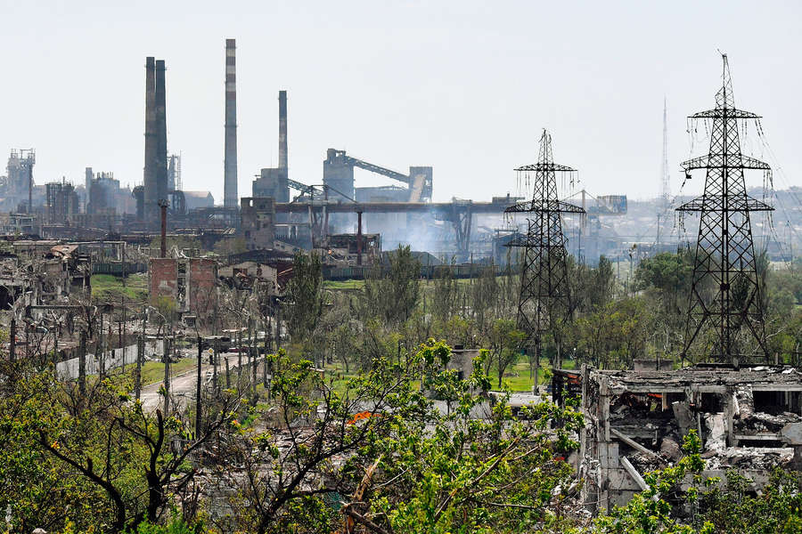 Территория разрушенного завода &laquo;Азовсталь&raquo; в&nbsp;Мариуполе, 21&nbsp;мая 2022&nbsp;года