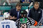 Олег Знарок общается с судьями