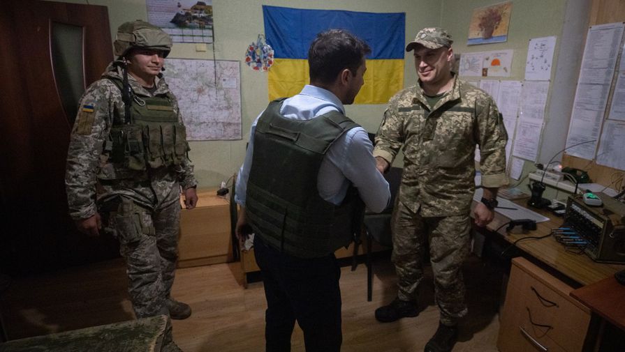 Президент Украины во время посещения Донбасса, 27 мая 2019 года