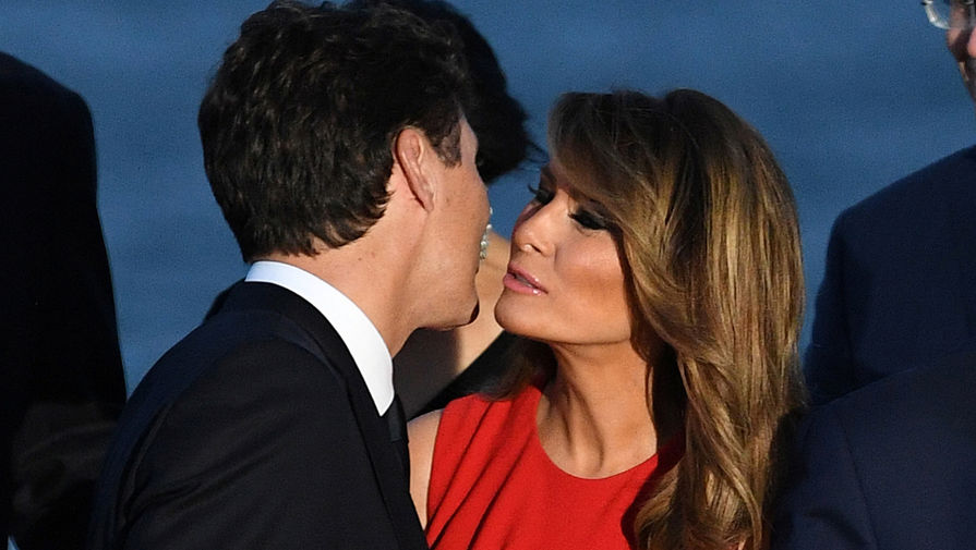 Премьер-министр Канады Джастин Трюдо и первая леди США Меланья Трамп на&nbsp;саммите G7, 25 августа 2019 года 