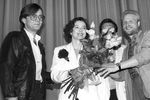 Режиссер Андрей Харитонов (слева) и актриса Анастасия Вертинская, 1991 год 