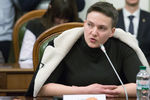 Народный депутат Надежда Савченко на заседании комитета по вопросам регламента и организации работы Верховной Рады Украины в Киеве, 22 марта 2018 года