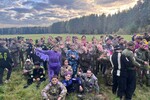 Общее фото участников военно-ролевой игры «Лес»