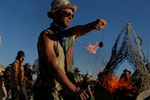 Ежегодный фестиваль Burning Man в пустыне Блэк-Рок