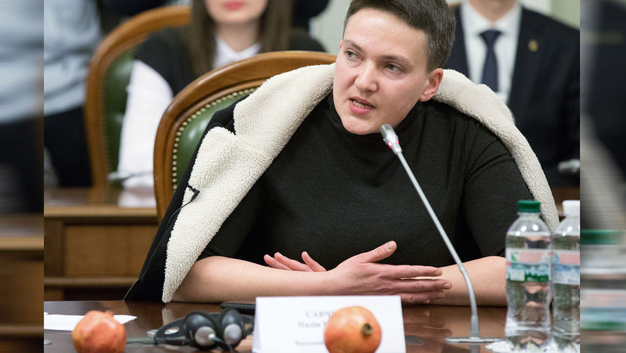 Народный депутат Надежда Савченко на заседании комитета по вопросам регламента и организации работы Верховной Рады Украины в Киеве, 22 марта 2018 года