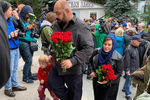 На церемонии прощания с певцом Вилли Токаревым в Москве, 9 августа 2019 года