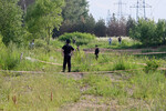 Парк рядом с парковкой в Одинцово Московской области, где было найдено тело экс-министра транспорта РФ Романа Старовойта, 7 июля 2025 года