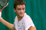 До&nbsp;перехода в&nbsp;секцию тенниса в&nbsp;6 лет Медведев занимался плаванием, шахматами и рисованием. На&nbsp;фото: Даниил Медведев в&nbsp;финальной игре юниорского Кубка Кремля, 2010&nbsp;год
