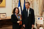 Александр Мамут и посол Французской республики в России Сильви Берманн
