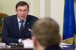 Генпрокурор Украины Юрий Луценко на заседании комитета по вопросам регламента и организации работы Верховной Рады Украины в Киеве, 22 марта 2018 года