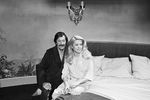 Жан Рошфор и Катрин Денев на съемках фильма «Смелей, бежим!», 1979 год
