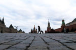 Красная площадь в Москве, Россия, 21 марта 2020 года