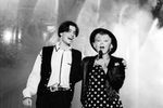 Анне Вески и Вадим Азарх во время выступления в Севастополе, 1993 год