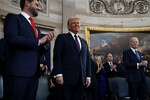 Во время церемонии инаугурации Дональда Трампа в ротонде Капитолия США, 20 января 2025 года