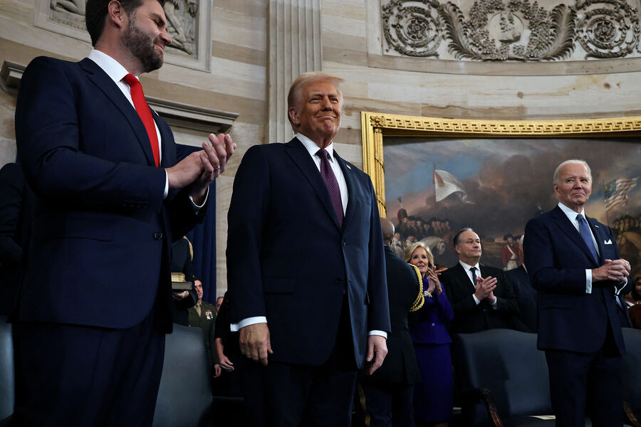 Во время церемонии инаугурации Дональда Трампа в&nbsp;ротонде Капитолия США, 20&nbsp;января 2025&nbsp;года