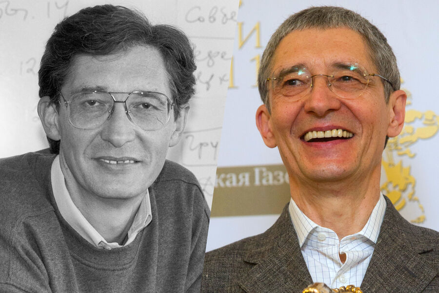 <b>Михаил Осокин в&nbsp;1995 и в&nbsp;2012 году</b>
<br>
Журналист и кандидат исторических наук Михаил Осокин работал на&nbsp;НТВ со дня основания телеканала &mdash; вел вечерние выпуски программы &laquo;Сегодня&raquo;. В&nbsp;2001-м ушел на&nbsp;ТНТ и другие каналы, в&nbsp;2003-м вернулся на&nbsp;НТВ.
<br>
В&nbsp;апреле 2006&nbsp;года из-за разногласий с&nbsp;руководством Осокин вновь покинул НТВ и начал работать в&nbsp;информационной программе «Сейчас» на&nbsp;RTVi и стал заместителем главреда телеканала «по оперативному руководству новостей». Затем вел новости на&nbsp;РЕН ТВ, авторскую программу «Что случилось? с&nbsp;Михаилом Осокиным», колонку на&nbsp;портале «Сноб». В&nbsp;2016-2018 годах был колумнистом в&nbsp;«Собеседнике» (заблокирован на&nbsp;территории Российской Федерации), а в&nbsp;октябре 2017-го стал колумнистом в&nbsp;журнале Story.