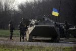 Украинская бронетехника под Славянском