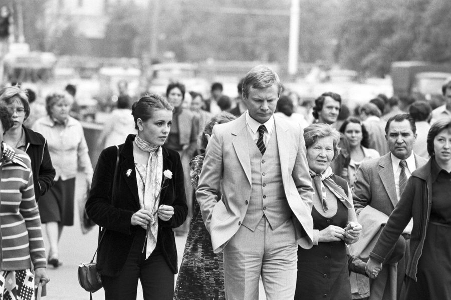 Актеры Малого театра Елена Цыплакова и Виталий Соломин, 1982&nbsp;год