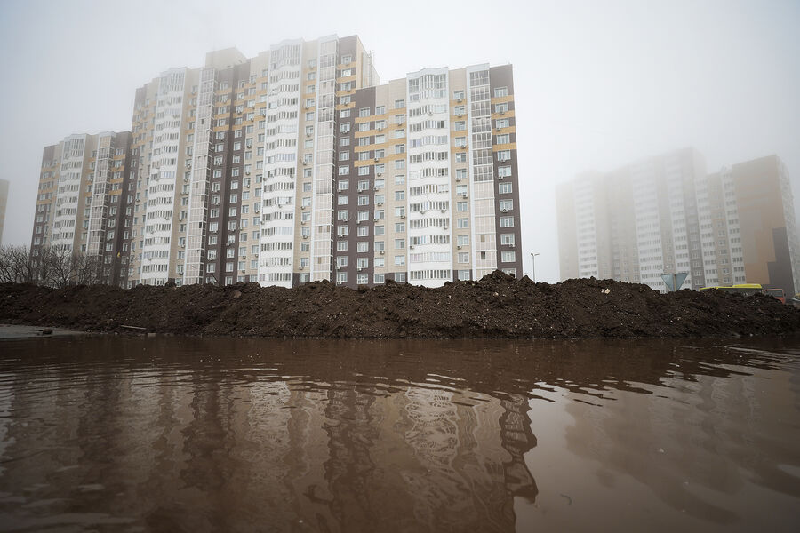 Подтопление в&nbsp;районе жилого комплекса &laquo;Дубки&raquo; в&nbsp;Оренбурге, 10&nbsp;апреля 2024&nbsp;года