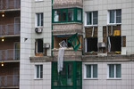 Квартира, поврежденная в результате атаки БПЛА на жилой дом в Красногорске, 24 октября 2025 года 