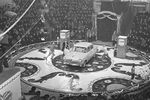 Иллюзионист Эмиль Кио на арене Московского цирка, 1959 год