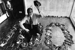Бобби Чарльтон после своей сотой победы за сборную Англии, 1973 год