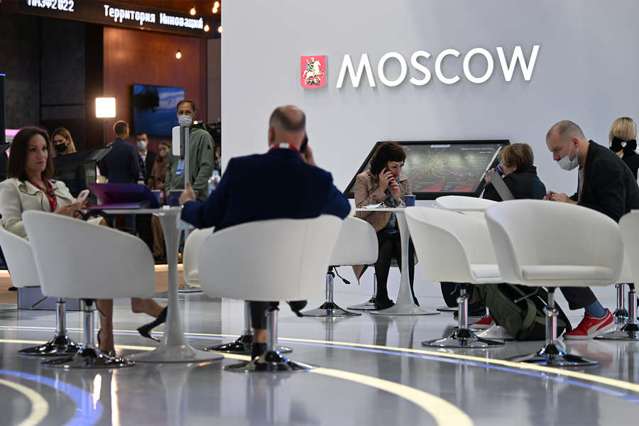 Стенд Москвы на&nbsp;выставке XXV Петербургского международного экономического форума, 15&nbsp;июня 2022&nbsp;года