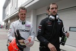 Михаэль Шумахер после схода с&nbsp;гонки