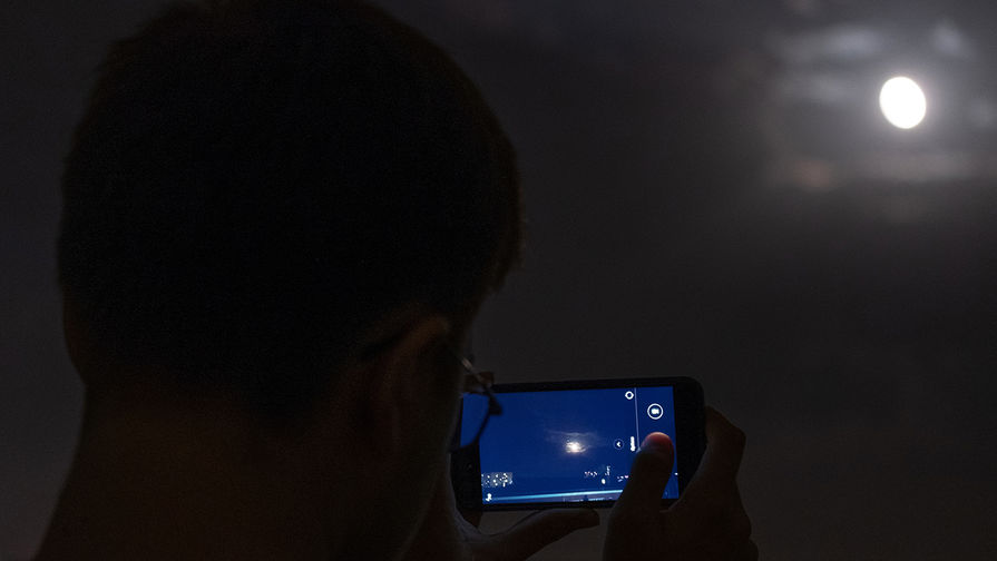 Во время полного затмения из&nbsp;обсерватории Кубанского Государственного университета, 27 июля 2018 года