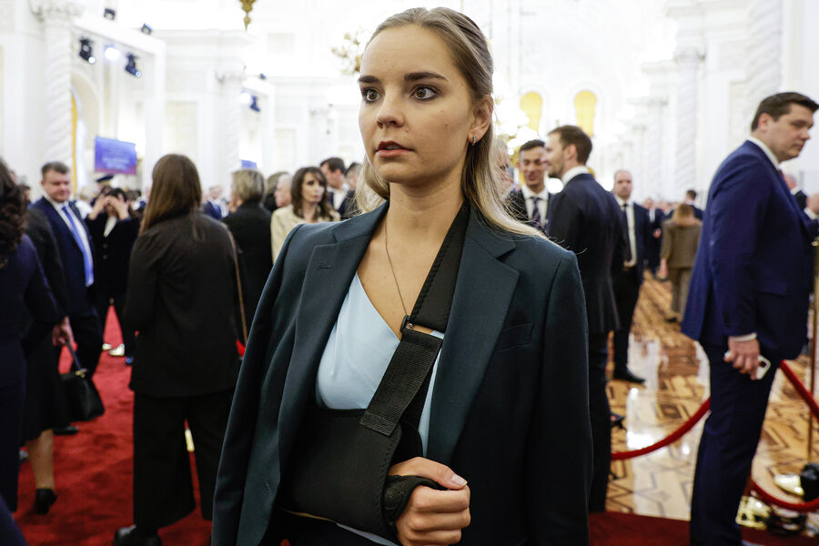 Гимнастка Дина Аверина на&nbsp;церемонии инаугурации президента РФ Владимира Путина в&nbsp;Кремле, 7&nbsp;мая 2024&nbsp;года