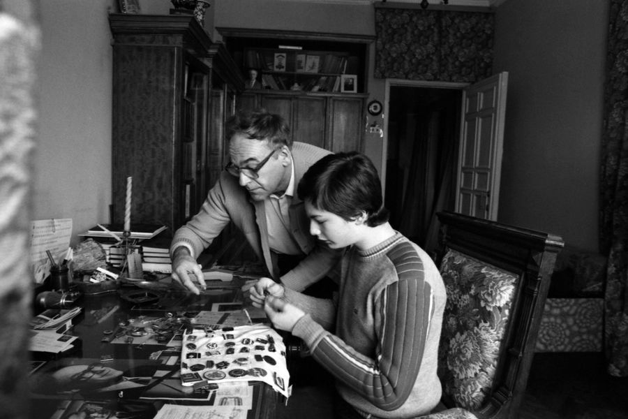 Игорь Кириллов дома с&nbsp;сыном Всеволодом, 1986&nbsp;год
