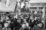 Митинг на Красной площади, посвященный первому в мире космическому полету, 14 апреля 1961 года