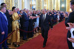 Президент России Владимир Путин во время церемонии инаугурации в Кремле, 7 мая 2018 года