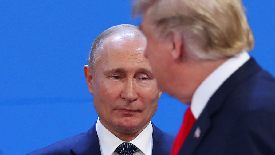 Президент России Владимир Путин и президент США Дональд Трамп на&nbsp;саммите G20, 30 ноября 2018 года