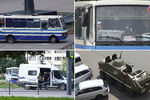 Ситуация на месте захвата заложников в пассажирском автобусе в центре Луцка, 21 июля 2020 года