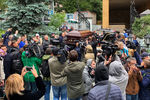 На церемонии прощания с певцом Вилли Токаревым в Москве, 9 августа 2019 года