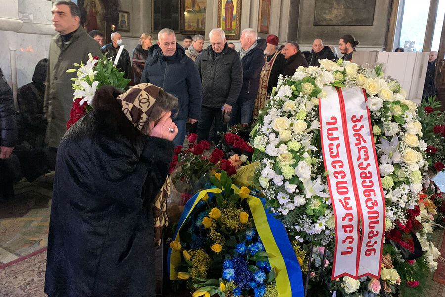 Прощание с&nbsp;Вахтангом Кикабидзе в&nbsp;церкви Кашвети, 18&nbsp;января 2023&nbsp;года