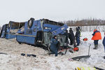 Последствия ДТП с участие автобуса с детьми в Калужской области, 3 февраля 2019 года