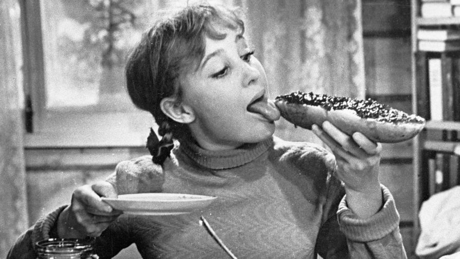 Надежда Румянцева в&nbsp;роли Тоси на&nbsp;съемках кинофильма &laquo;Девчата&raquo;, 1962 год