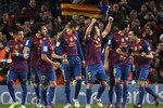 «Барса» празднует первый гол