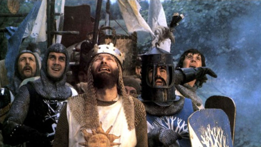 Кадр из&nbsp;фильма Терри Гиллиама &laquo;Монти Пайтон и священный Грааль&raquo; (1975)