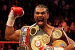 Дэвид Хэй - чемпион мира в первой тяжелой (версия WBC, 2007—2008; версия WBA, 2007—2008; версия WBO, 2008) весовой категории, чемпион мира в супертяжелом весе по версии WBA (2009—2011).