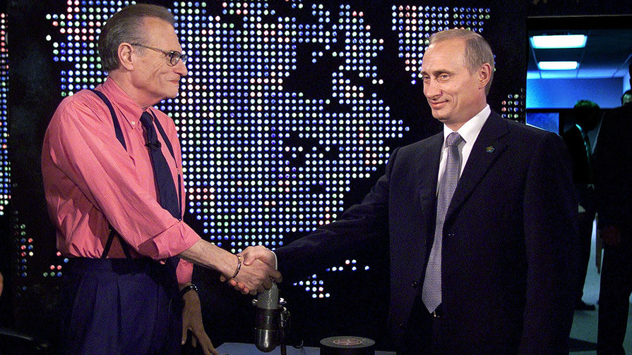 Ларри Кинг и президент РФ Владимир Путин, 2000&nbsp;год 