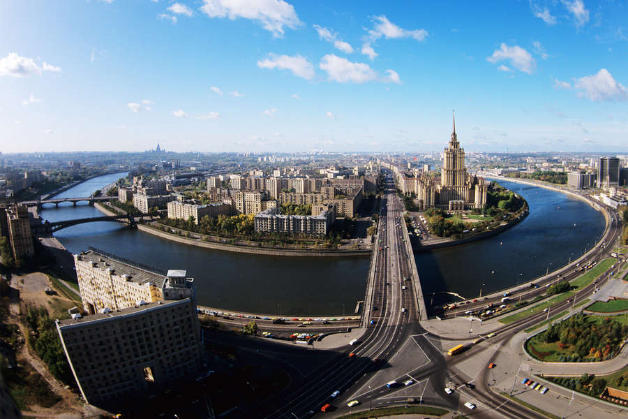 Вид на&nbsp;гостиницу &laquo;Украина&raquo; в&nbsp;Москве, 1983&nbsp;год