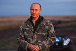 Владимир Путин во время посещения Государственного природного заповедника «Оренбургский»