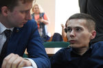 Инвалид-колясочник Антон Мамаев во время слушания по проверке законности приговора в Мосгорсуде, 3 августа 2017 года