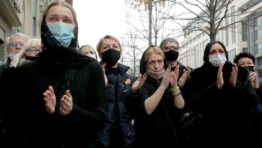 Во время церемонии прощания с&nbsp;актером Владимиром Кореневым, 5&nbsp;января 2020&nbsp;года