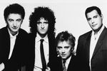 Участники группы Queen (слева направо) Джон Дикон, Брайан Мэй, Роджер Тэйлор и Фредди Меркьюри, 1989 год 